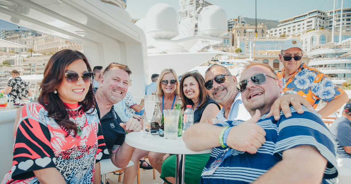 Happy guests enjoying tour life in Monaco with HunterMoss