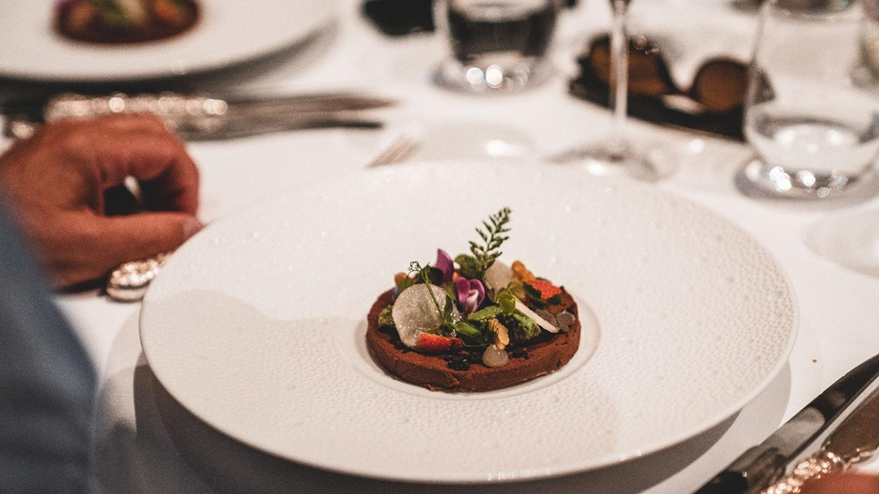 Only the finest dishes like this attract Michelin stars. Fine Dining At Bagnols Restaurant