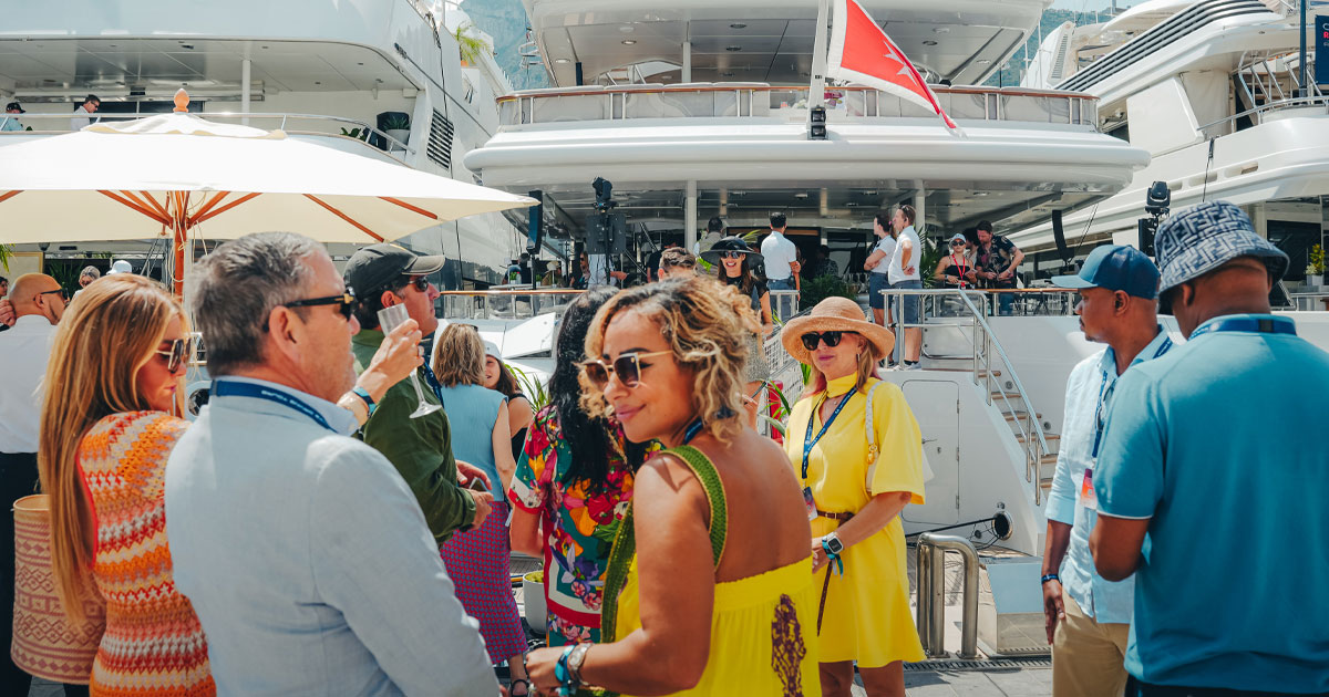 Home base for your dream weekend. a superyacht sits in Monte Carlo harbour