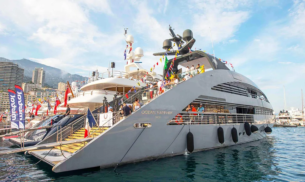 HunterMoss’ superyacht in Monte Carlo harbour